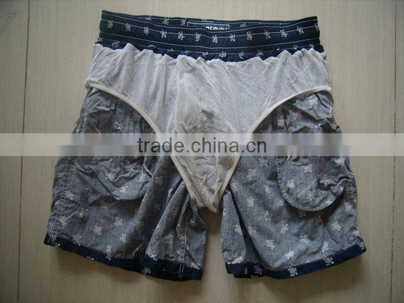 men's cotton swimming shorts boardshort surf shorts beach shorts