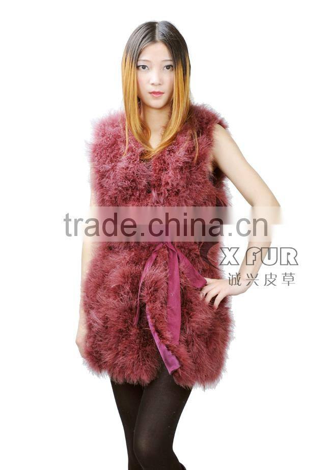 CX-G-B-137B 2017 New Design China Wholesale Womens Real Fur Vest