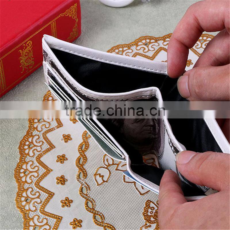 Wholesale good quality and cheap new design Men's Wallet Dollar shaped pattern purse