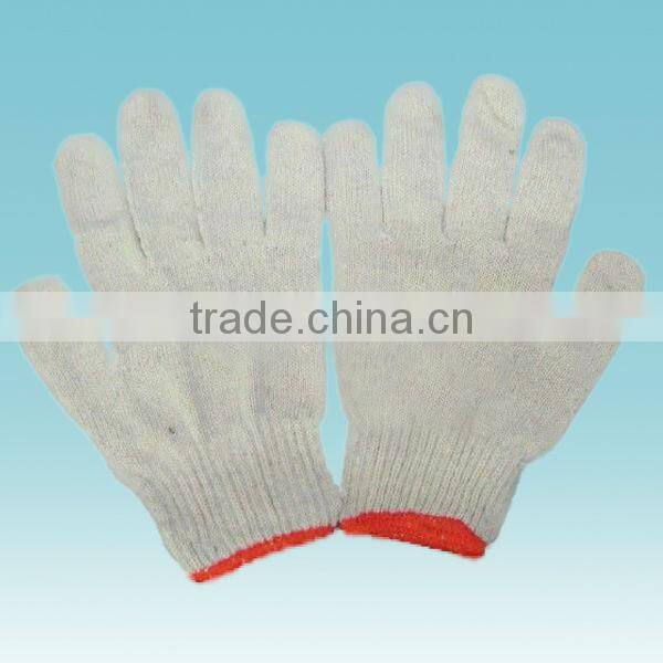 7 guage Computer weaving Cotton gloves, cotton protection gloves