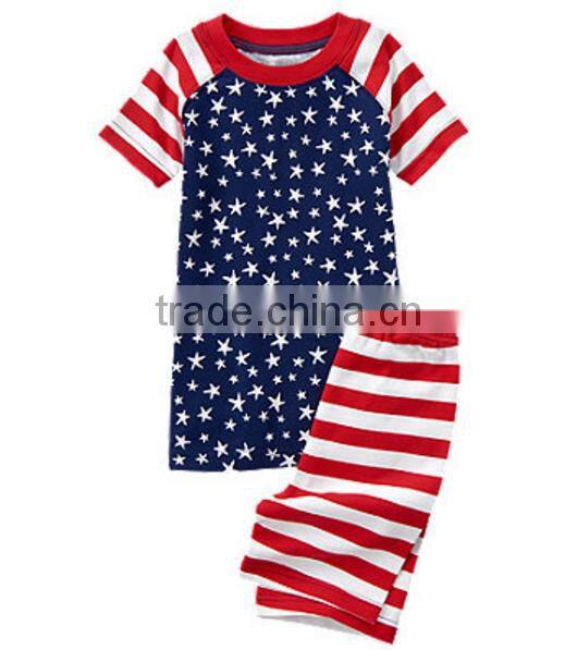 wholesale 100% cotton sleepwear and home wear or custom made kids pajamas