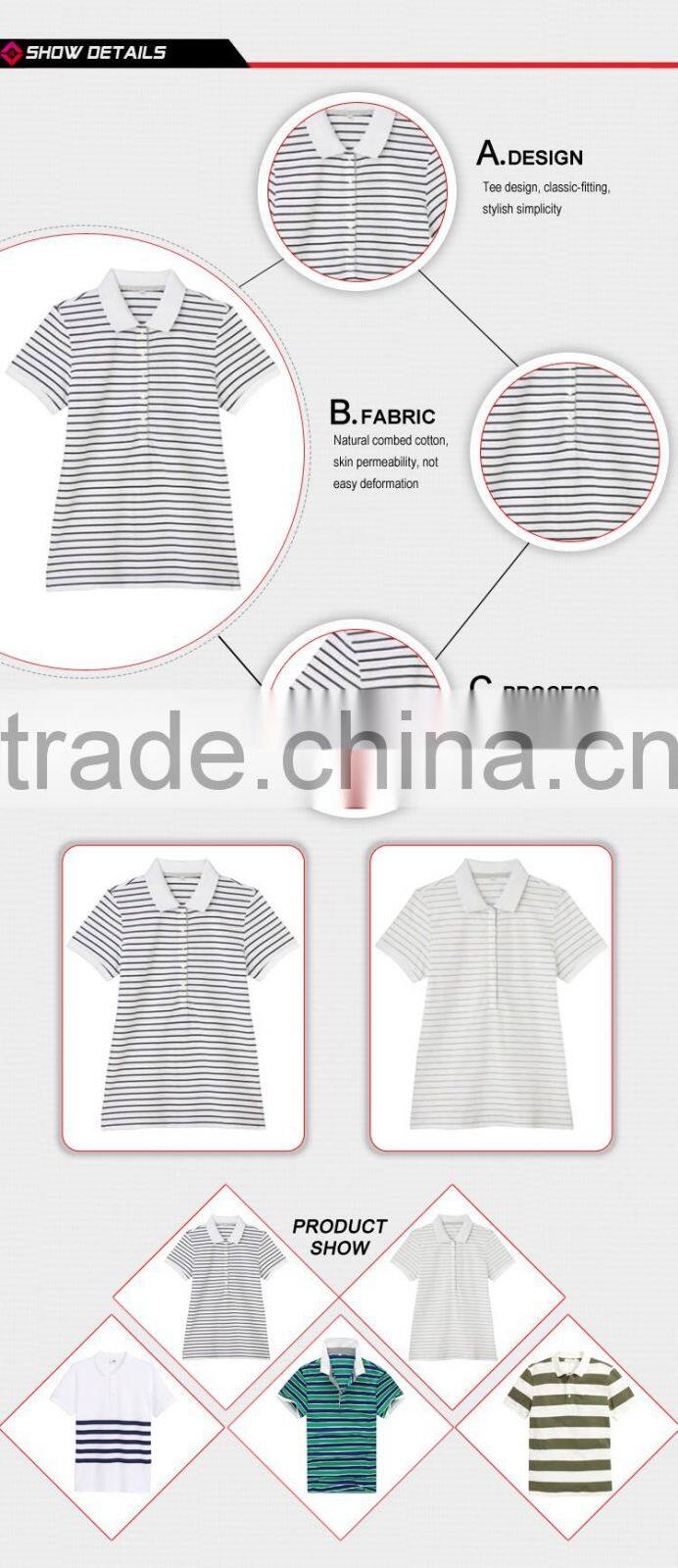 2016 100% cotton men's pique polo shirts