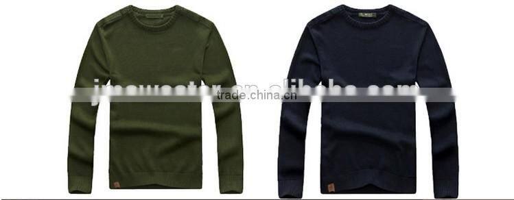 Casual design military green outdoor wear military pullover wool sweater shirt