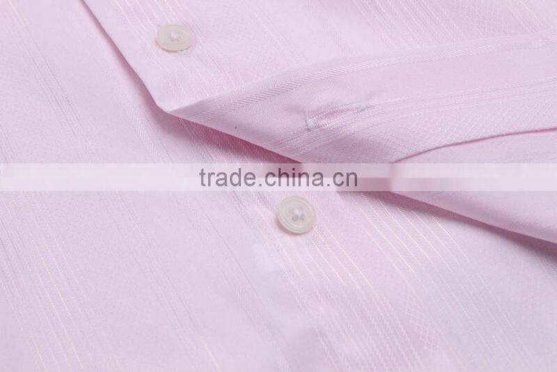 classic design mens dress shirt (White/Pink)