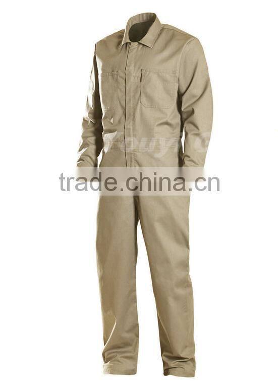 Flame resistant beige light weight coverall
