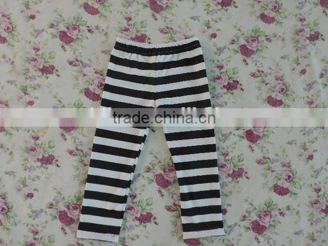 2017 Seasons New Designs Baby Girls Comfortable Pants Kids Girls Stripe Cotton Capris