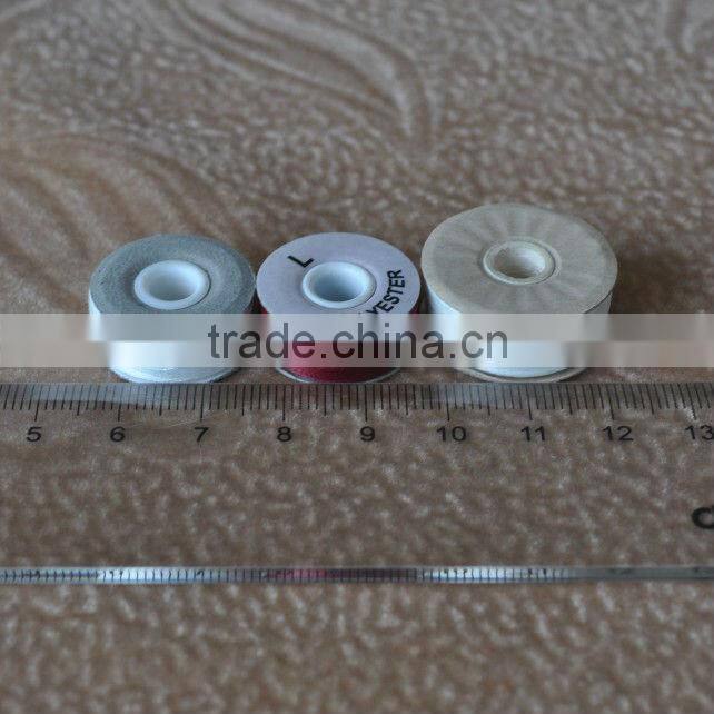 Cardboard Colored embroidery bobbin thread