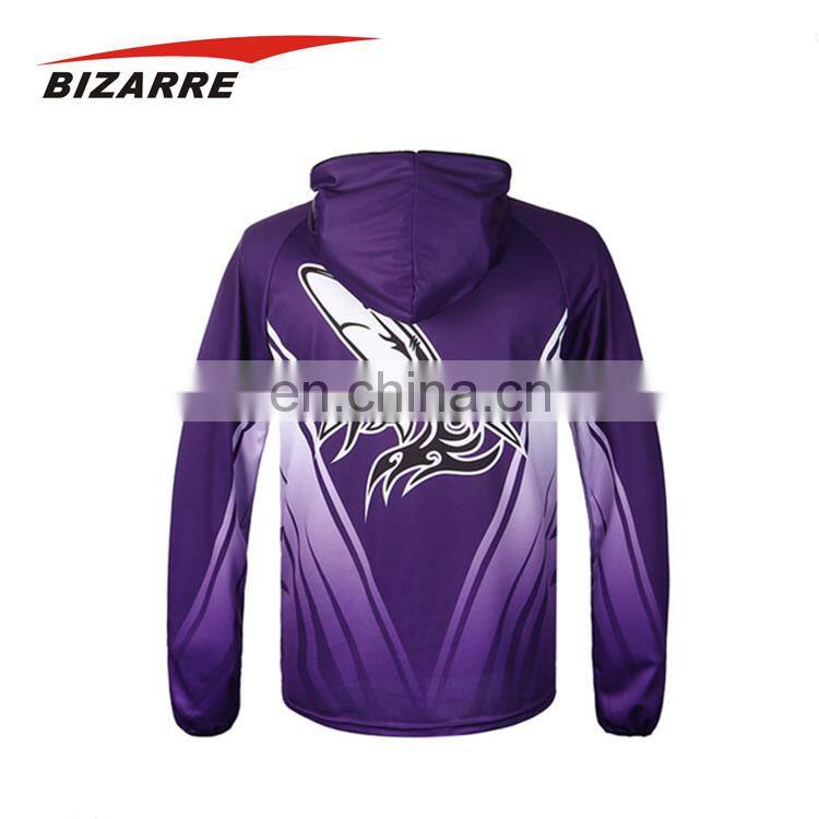 Factory Custom Fishing Clothing Clothes T-Shirts With Hood