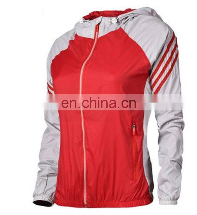 High quality outdoor ladies sport jacket windbreaker