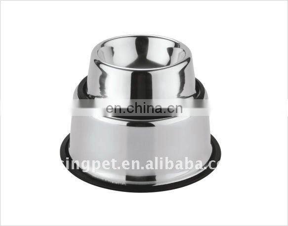Stainless steel dog bowl