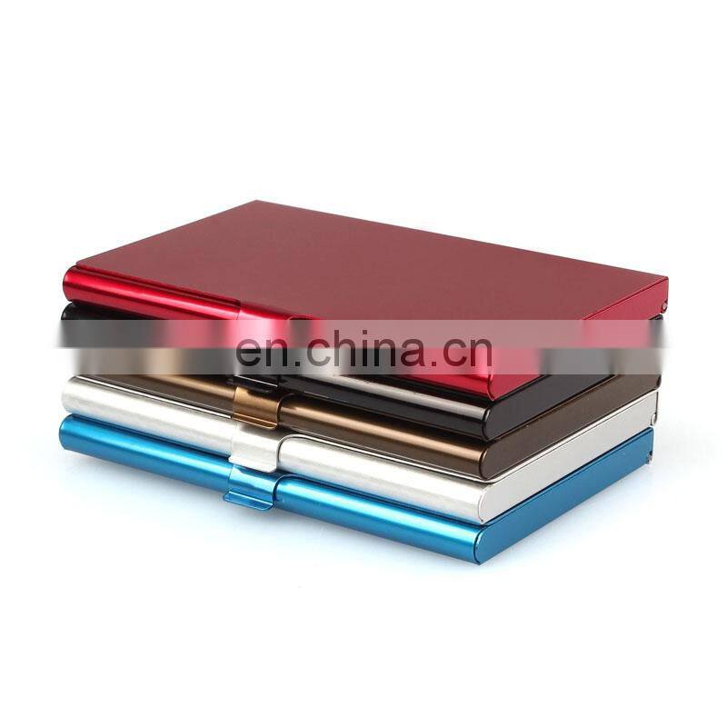 2017 Aluminum Alloy Business Card Holder Metal Cover Box For Cards New Fashion