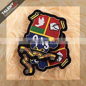 custom uniform logo woven badge for school