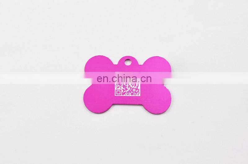 custom OEM/ODM wholesale qrcode metal cute dog tags id