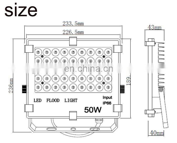 2017 best sell IP65 outdoor puck waterproof led flood light 50w halogen flood lighting
