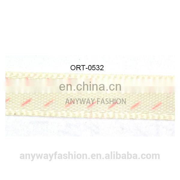 Wholesale silver rhinestone beaded hot fix ribbon