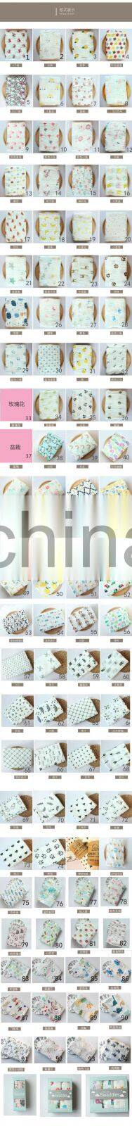 nursery shower gift set unisex neutral swaddle muslin 2 layer cotton baby muslin blanket