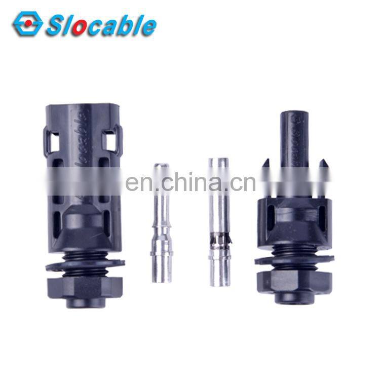 Slocable 2.5mm2 4mm2 6mm2 Cable DC50A 1000V Waterproof Panel Connector