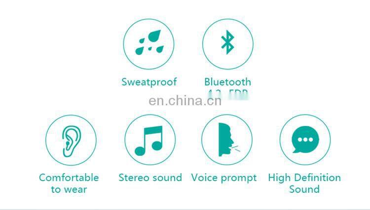 Sports Cheap Wireless Headphones High Quality Metal Neckband Earphone