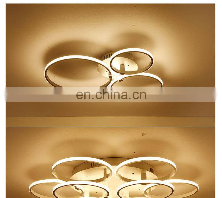 2018 New Products Creative Living Room Lamp 3/9/12 Head Warm Modern Flush Mount LED Ceiling Lamp with remote control