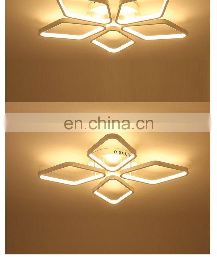 Modern Minimalist Diamond Ceiling Mounted Lighting 220V 110V Warm Balcony Bedroom Lamp Living Room LED Lights
