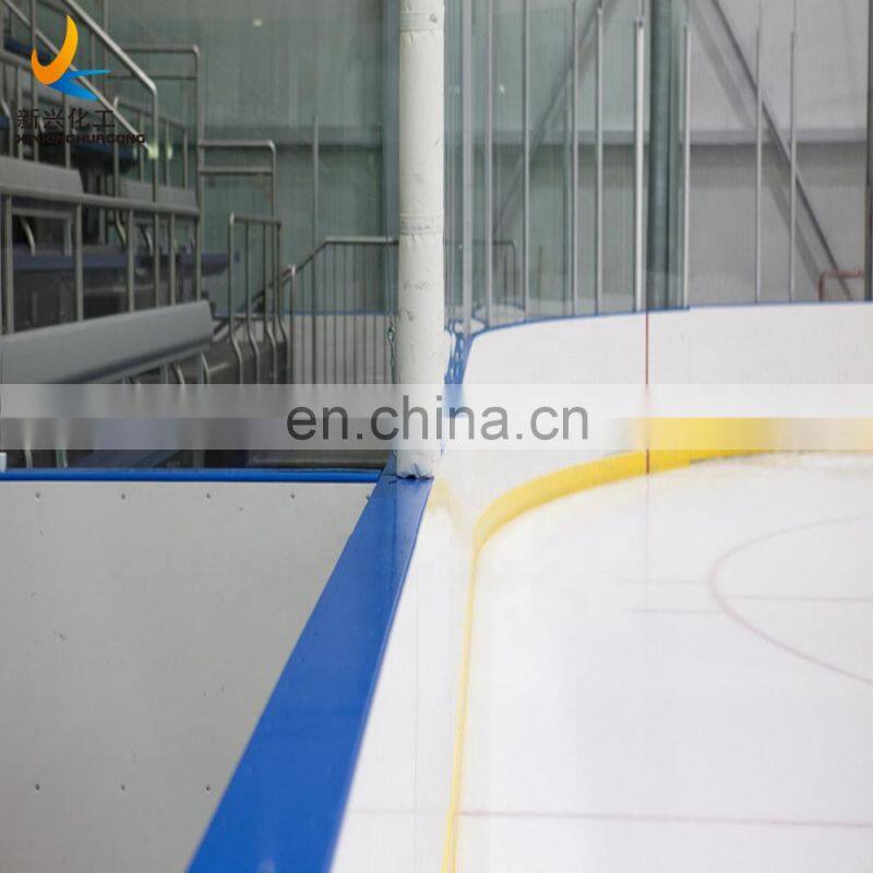 synthetic ice 15mm synthetic ice rink hockey board plastic / plastic skating rink panels