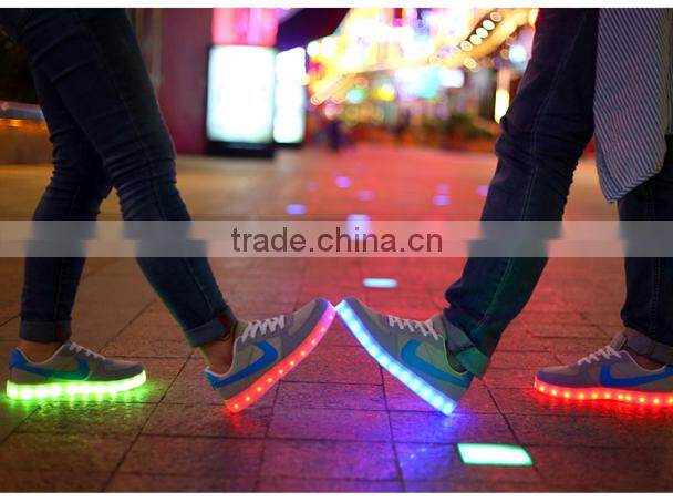 2016 Crazy led shoes wholesale led lady shoes