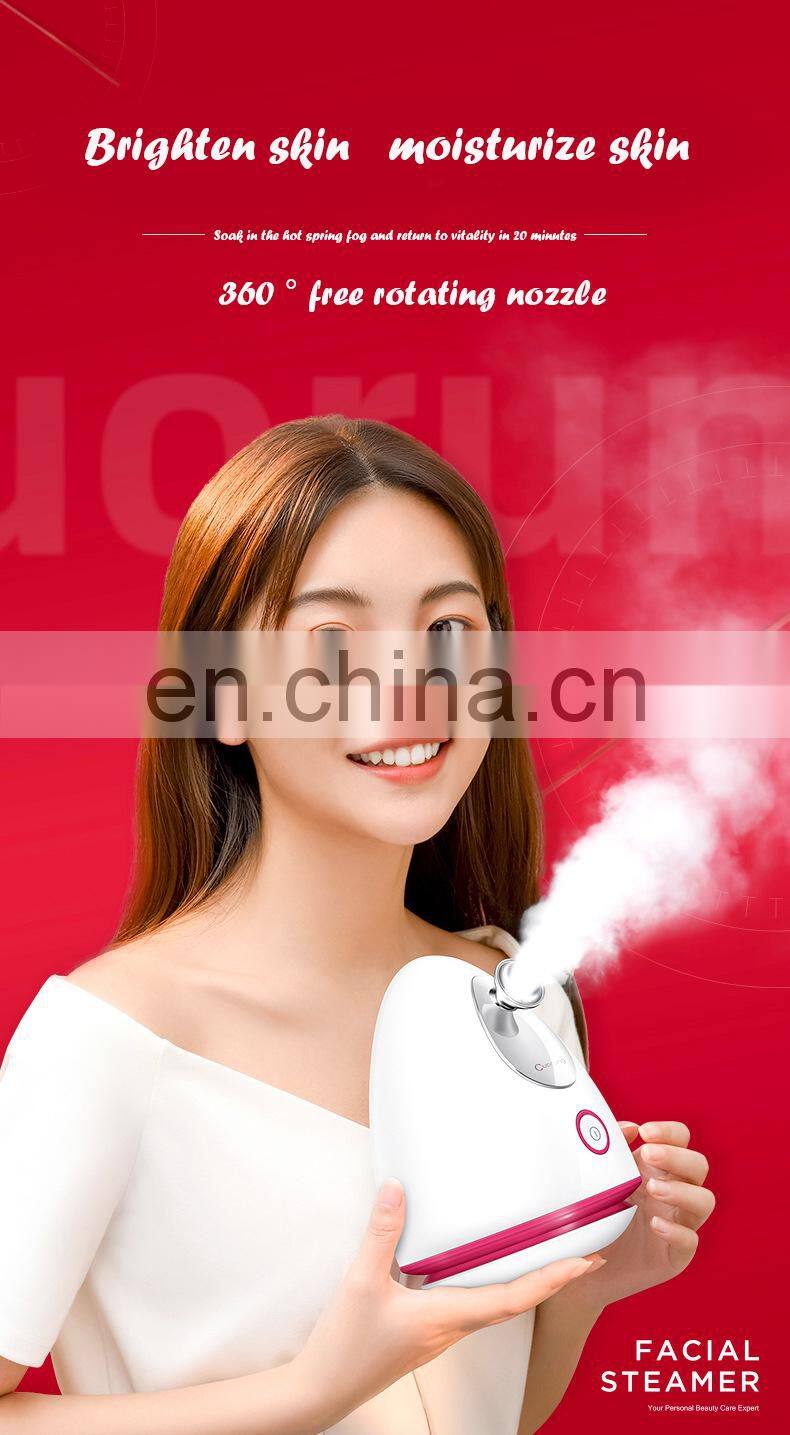 2021 Hot Sale Beauty Personal Care Facial Steamer Sprayer Face with led light Humidifier Face steamers
