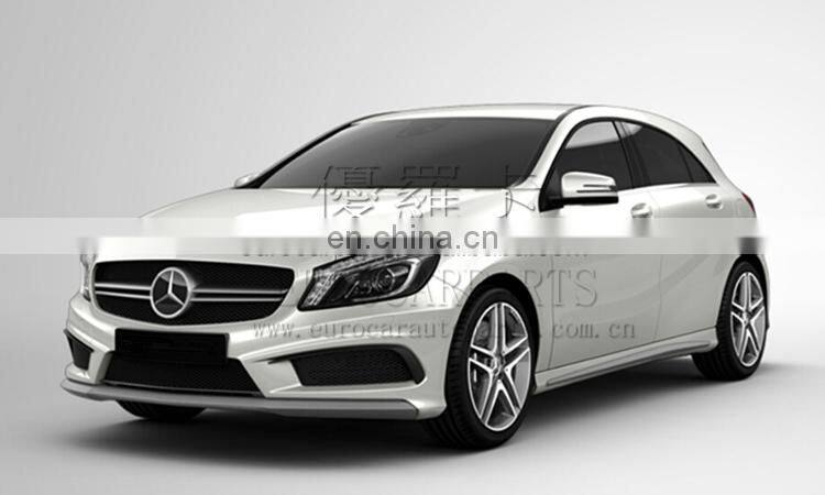 W176 body kits fit for MB A-class A180 A250 A300 to W176 black bison WD style body kits for A45 body kits
