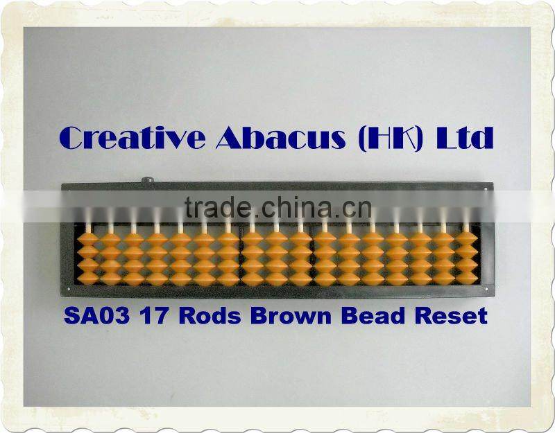 17 Rods Plastic Frame special design demonstration abacus soroban