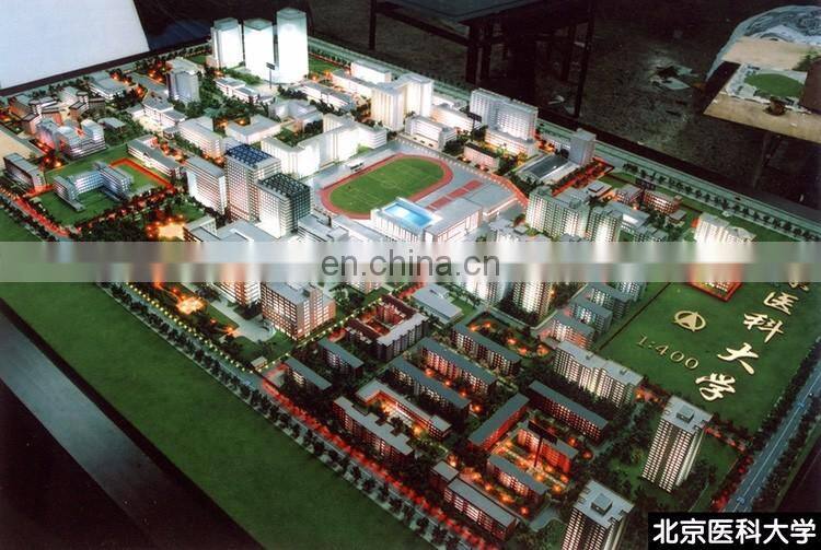 Simple school architecture scale models in property