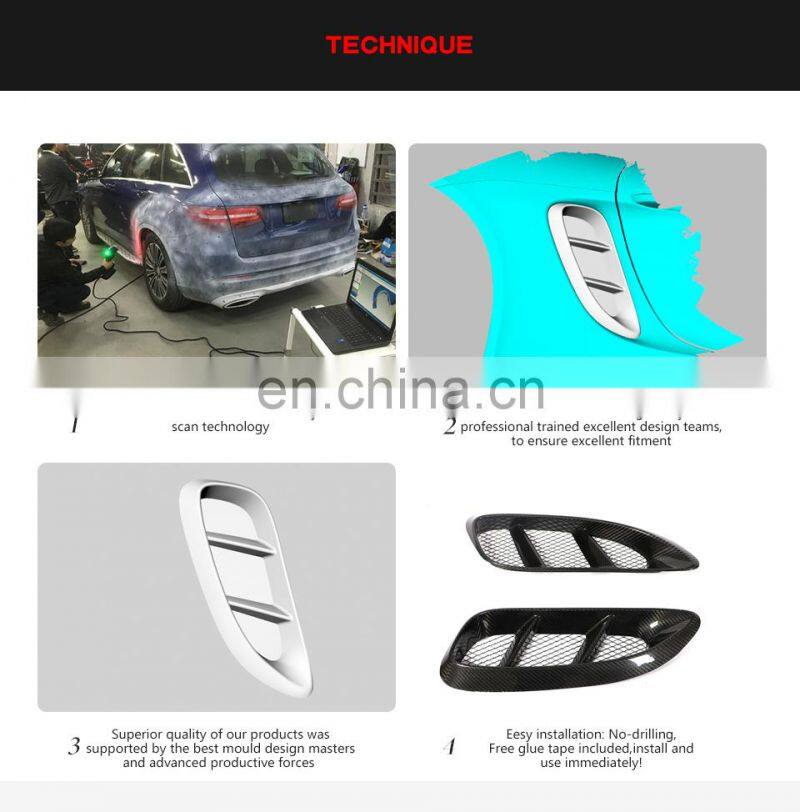 Carbon Fiber Rear Fender Door Vents for Porsche 718 Boxster Cayman 2016-2018