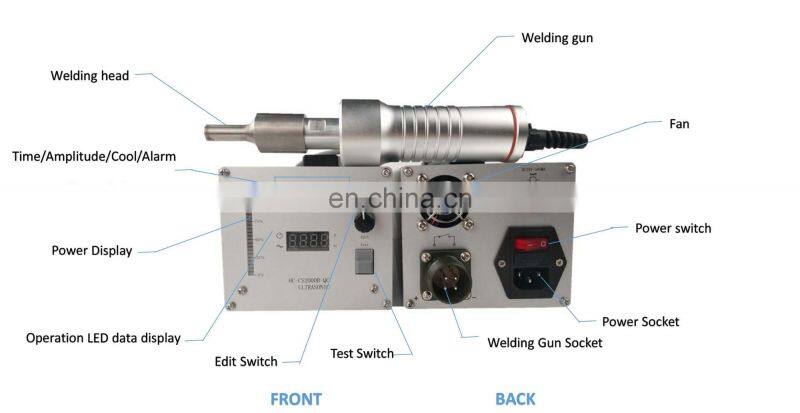 hand held ultrasonic welding machine for Rubber Cutter