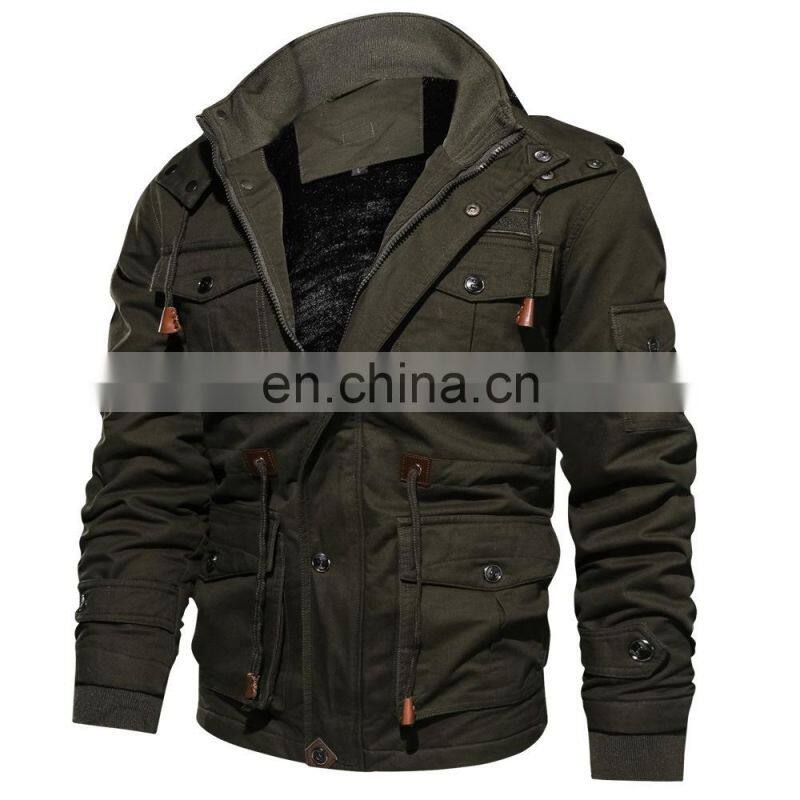 2021 cross-border Amazon eaby wish plus velvet thick mid-length washed cotton large size loose coat jacket cotton jacket