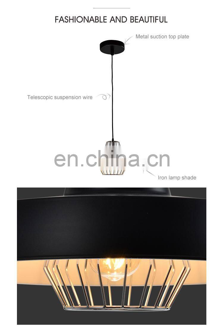 HUAYI Colorful Design Iron Material 60W Indoor Living Room Modern Decoration LED Pendant Light