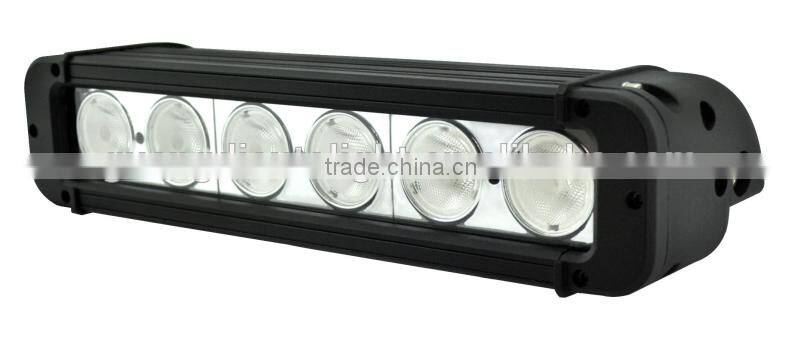 Wide working voltage range11 inch slim line 60w light bar auto lighting parts truck light bar