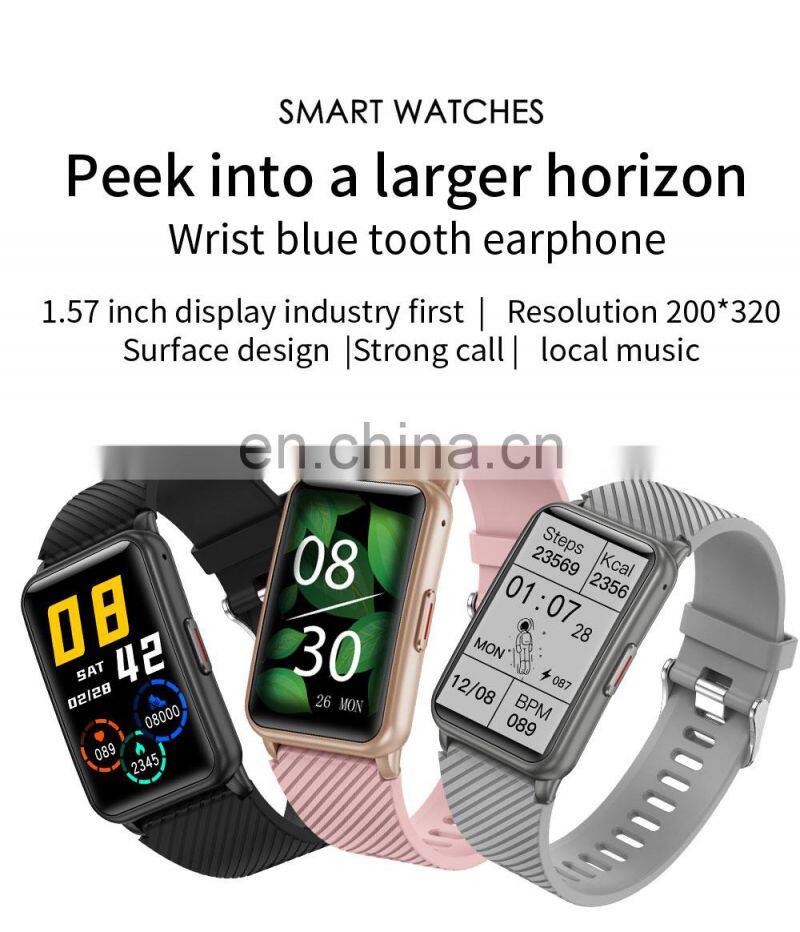 H96Blood Oxygen Pressure Multi Sports Mode Heart Rate Music Player Control Sleep Monitor Smart Watches For Sale