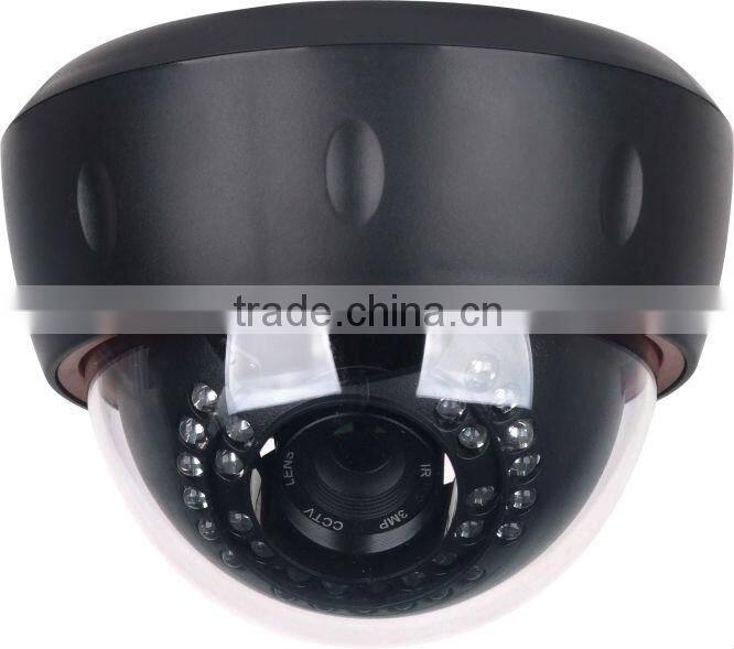 IP cctv camera, plastic dome IP camera, Day/night oem cctv security camera