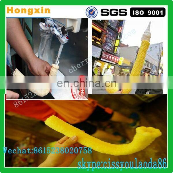 High quality ice Cream Corn Extruder Machine/Hollow Tube Corn Stick Extruder /Corn puff machine