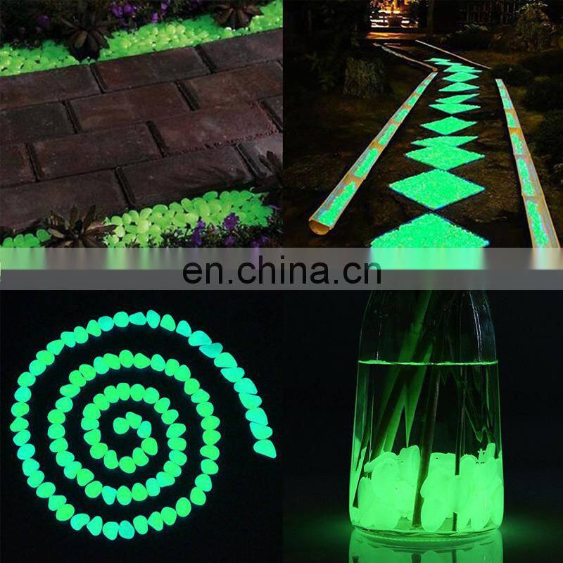 300pcs/Pack Luminous Stone Walkway Rock Garden Patio Lawn Garden Yard Stone Decoration Garden Craft Luminous Cobblestone Decor