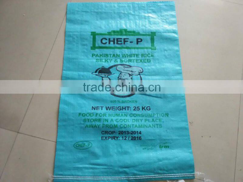 2016 flexo printing pp woven flour bag maize flour bag