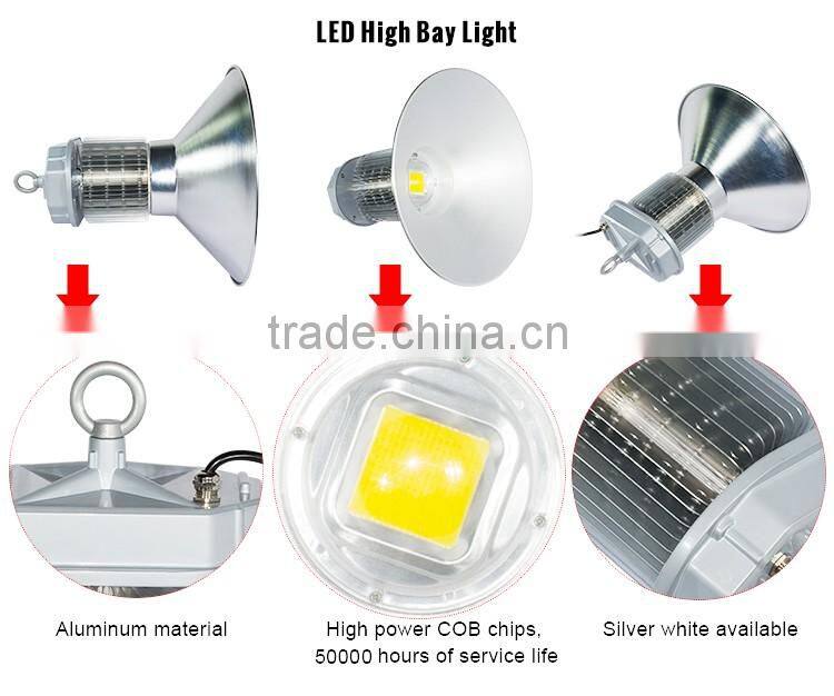 Suitable for indoor outdoor IP54 no noise china supplier wholesale led high bay light High powe aluminum alloy housing led high