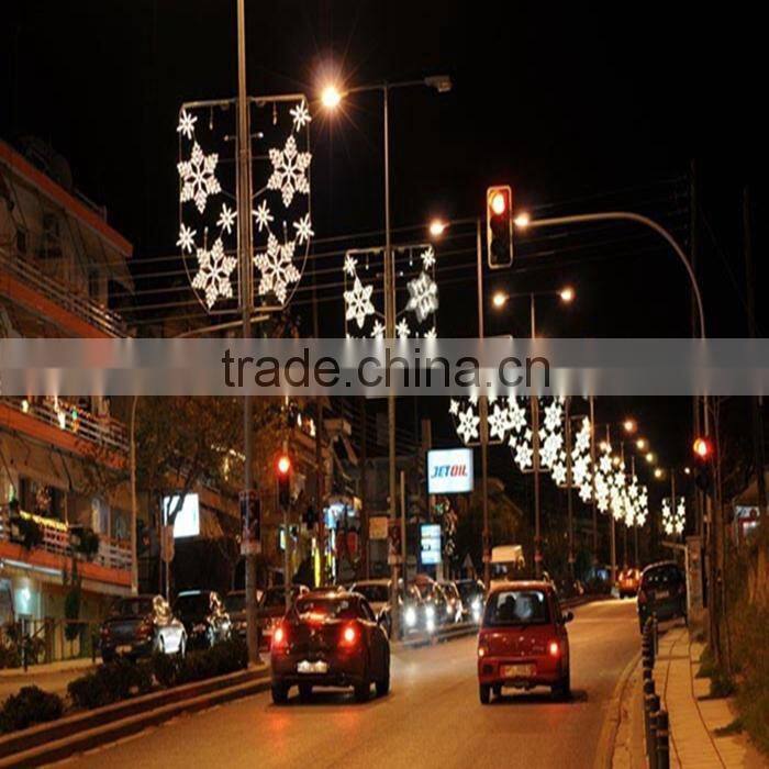 Outdoor Festive Christmas Across Street LED Decoration Motif Lights 3D