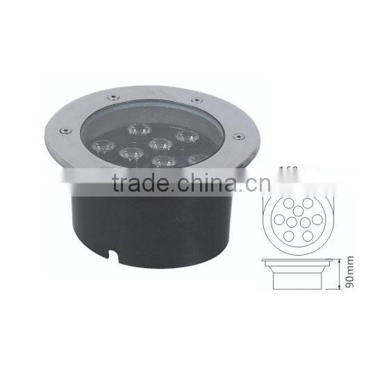 Stainless Steel IP68 9W LED Buried Light,DC24V LED Buried Light RGB with Remote Control
