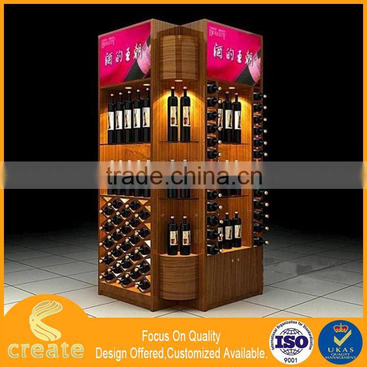 Customized Cheap Price Good Quality Hot Stamping Portable Exquisite Bamboo Wine Display Case for Advertising/Promotion