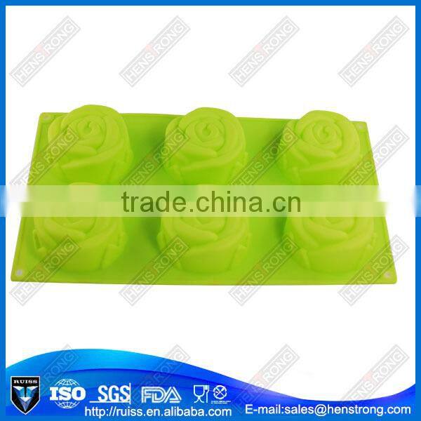 6 cups cake silicone bread baking mold