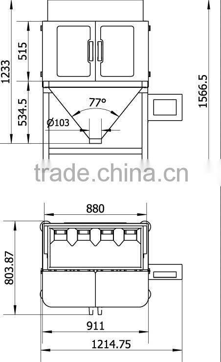 2 head weight packing machine linear weigher used for sugar packaging machine