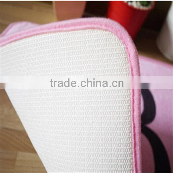 40*60cm home cute design anti slip polyester custom floor mat