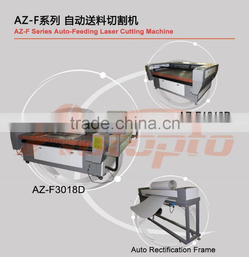 Automatic Feeding cloth textile laser cutting machine with automatic screw feeder