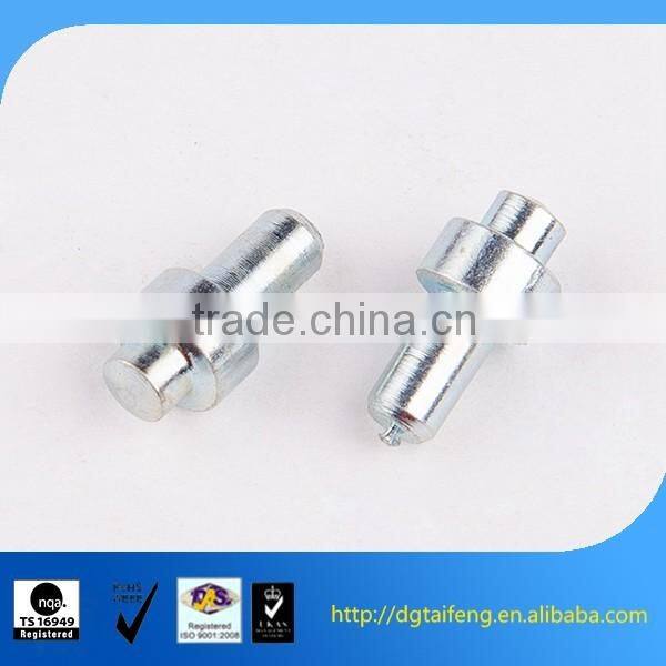 carbon steel flat head round neck screw pin
