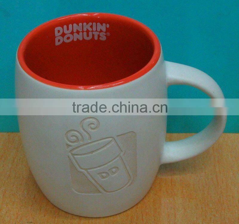 Newest promotional gifts of Laser engraved ceramic mug cup